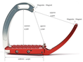 Load image into Gallery viewer, Tech Stirrups Venice Children Stirrups Silver with Clear Swarovski Crystals