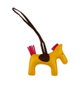 Load image into Gallery viewer, Sparkle Pony Bag Charm Yellow Back