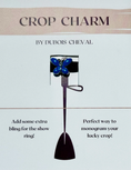 Load image into Gallery viewer, Dubois Cheval Crop Charm - Blue Butterfly