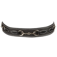 Load image into Gallery viewer, Huntley Equestrian Children's Snaffle Bit Black Leather Belt