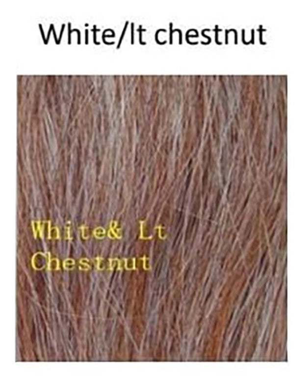 Talisman Tails Horse Tail Extension White and Light Chestnut