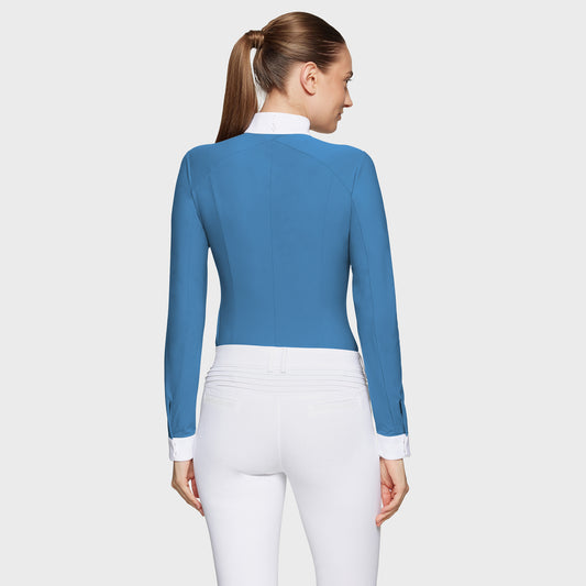 Samshield® Women's Lucia Sport Two-Tone Ladies Long Sleeve Show Shirt FW25 - Two‑Tone, Technical, Elegant