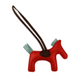 Load image into Gallery viewer, Sparkle Pony Bag Charm Red Back