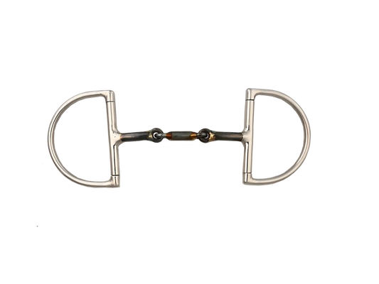 Alorian Custom Magic Bit Dee Ring Sweet Iron Twisted Snaffle With Soft Center Mouth Piece