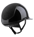 Load image into Gallery viewer, Samshield 1.0 Miss Shield Glossy Alcantara Top/Frontal Band Matt Black Blazon Helmet
