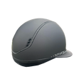 Load image into Gallery viewer, Miss Shadowmatt 2.0 Black Jematite Crystals Trim Black Glacier Swarovski Crystals Band-Custom Helmet

