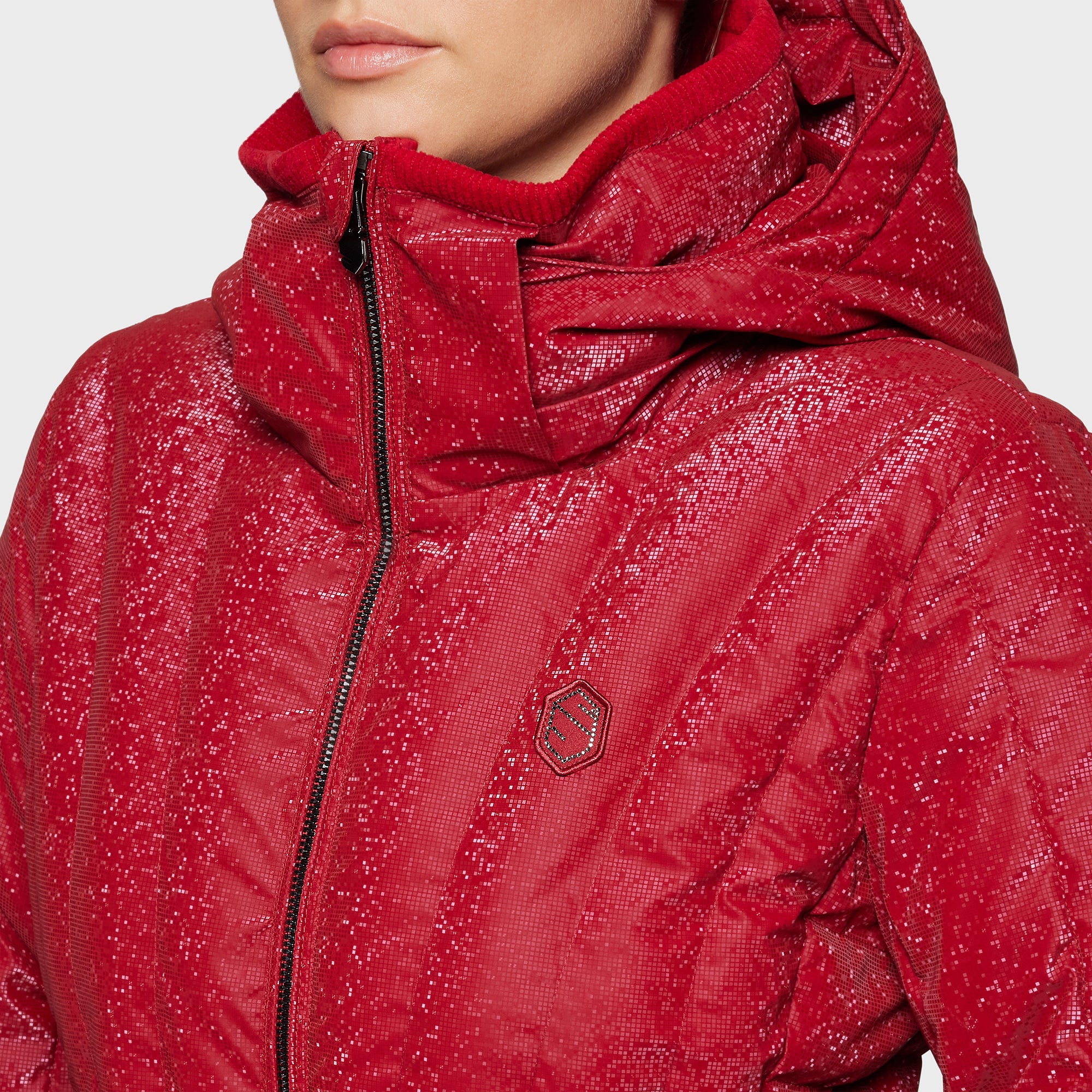 Samshield® Women's Courchevel Ice Print Puffer – Reflective, Warm FW25
