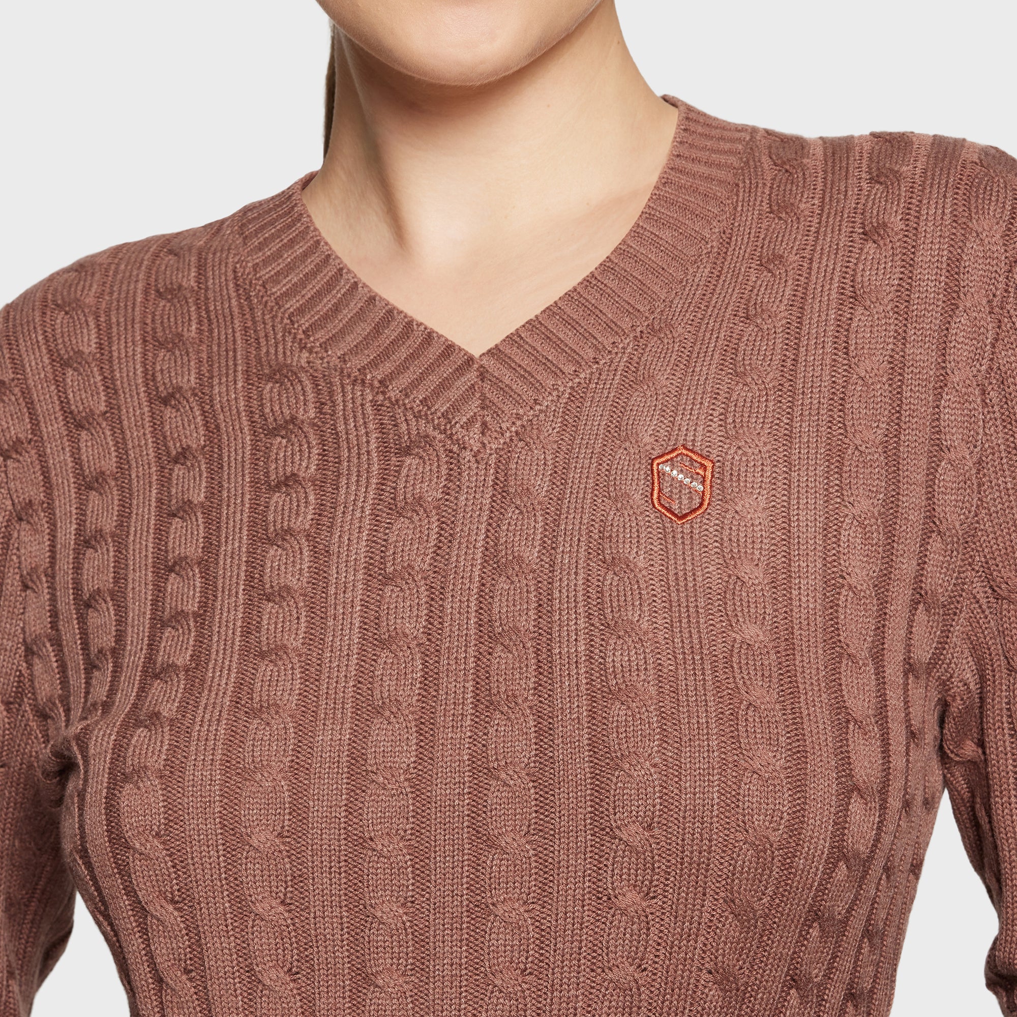 Samshield® Ladies Lisa Twisted Pull Over Sweater FW25 - Cable Knit, Elegant FW25