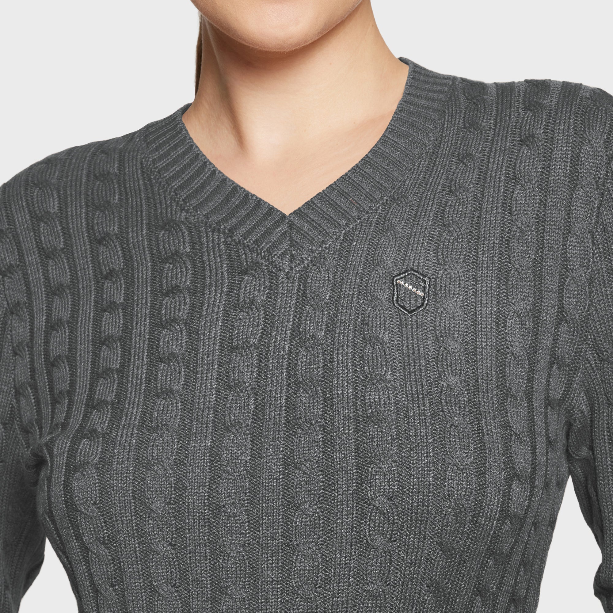 Samshield® Ladies Lisa Twisted Pull Over Sweater FW25 - Cable Knit, Elegant FW25