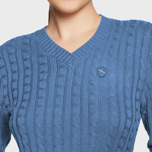 Samshield® Ladies Lisa Twisted Pull Over Sweater FW25 - Cable Knit, Elegant FW25