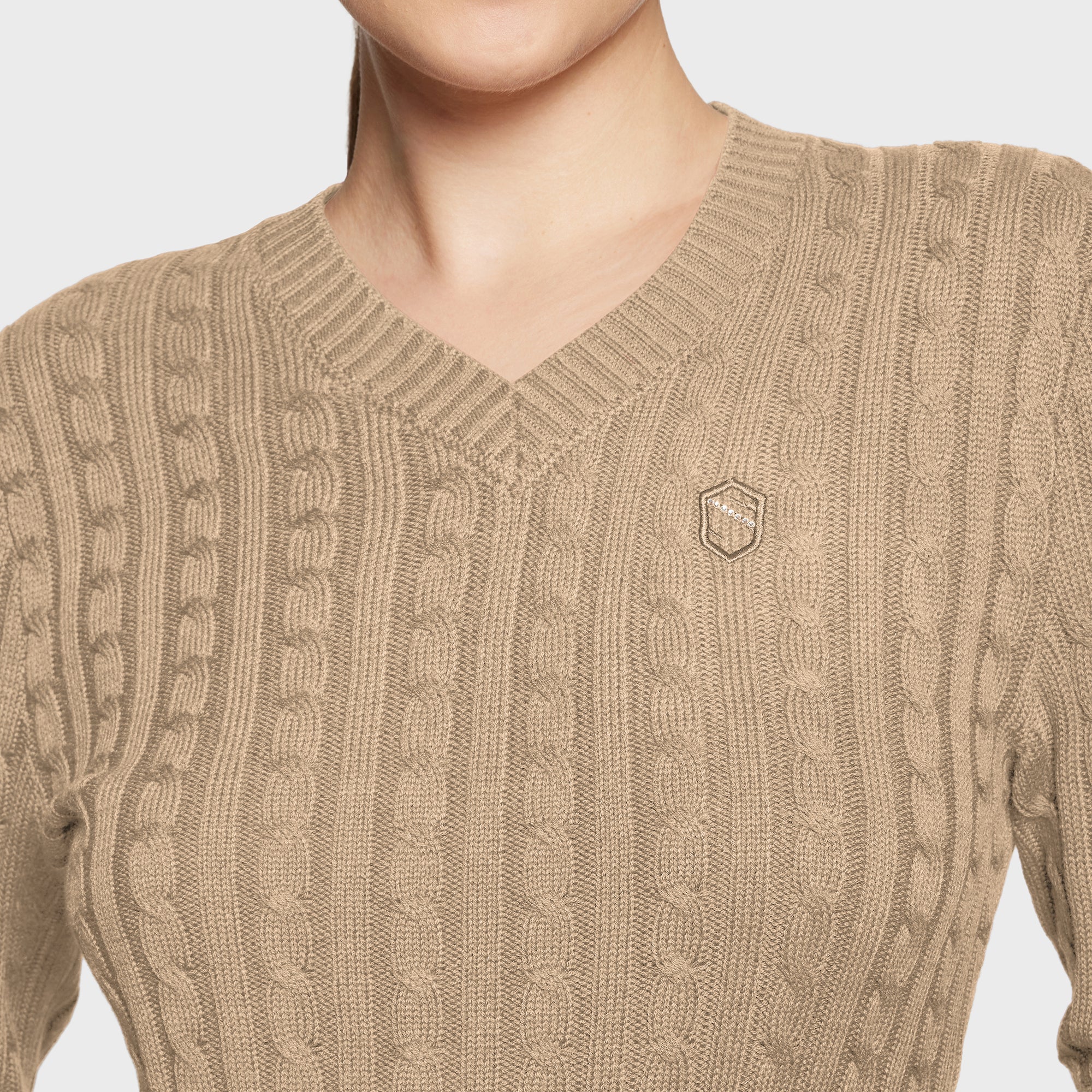 Samshield® Ladies Lisa Twisted Pull Over Sweater FW25 - Cable Knit, Elegant FW25