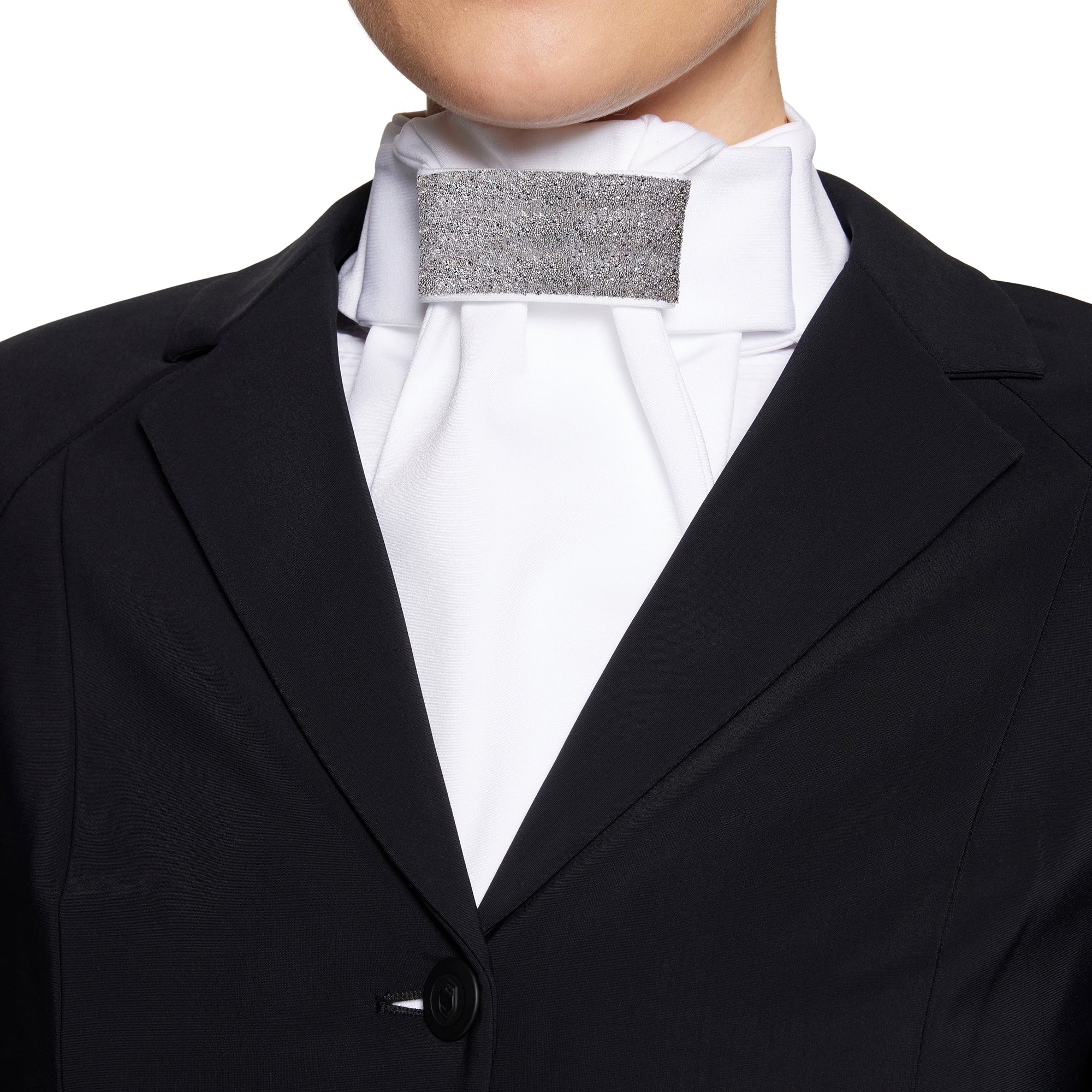 Samshield® Womens Plastron Crystal Fabric Stock Tie FW25