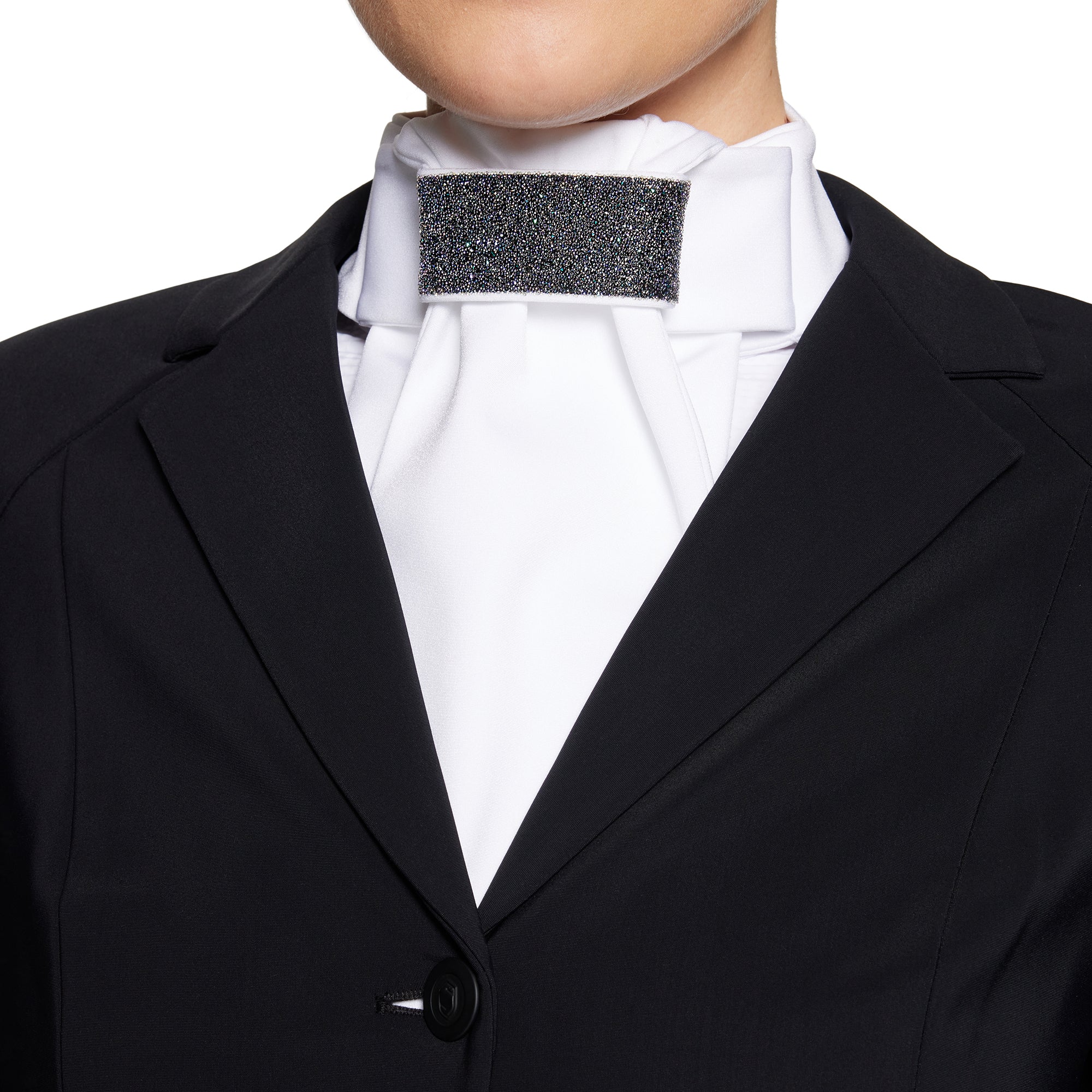 Samshield® Womens Plastron Crystal Fabric Stock Tie FW25