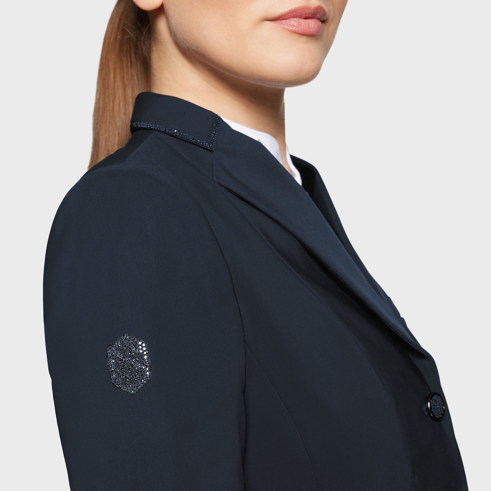 Samshield® Women's Victorine Crystal Fabric Short Front Riding Jacket FW25