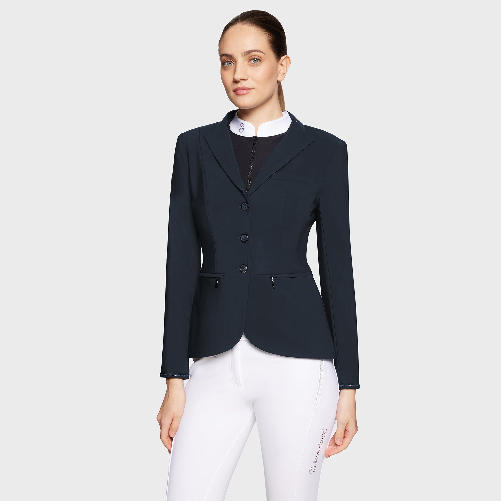 Samshield® Women's Victorine Crystal Fabric Short Front Riding Jacket FW25