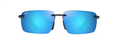 Load image into Gallery viewer, Maui Jim Lauilima Asian Fit Shiny Black Frame with Blue Hawaii Lens Polarised Rimless Sunglasses
