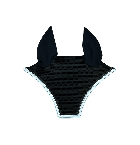 Equifit Custom Ear Bonnet - Double Trim-Silver