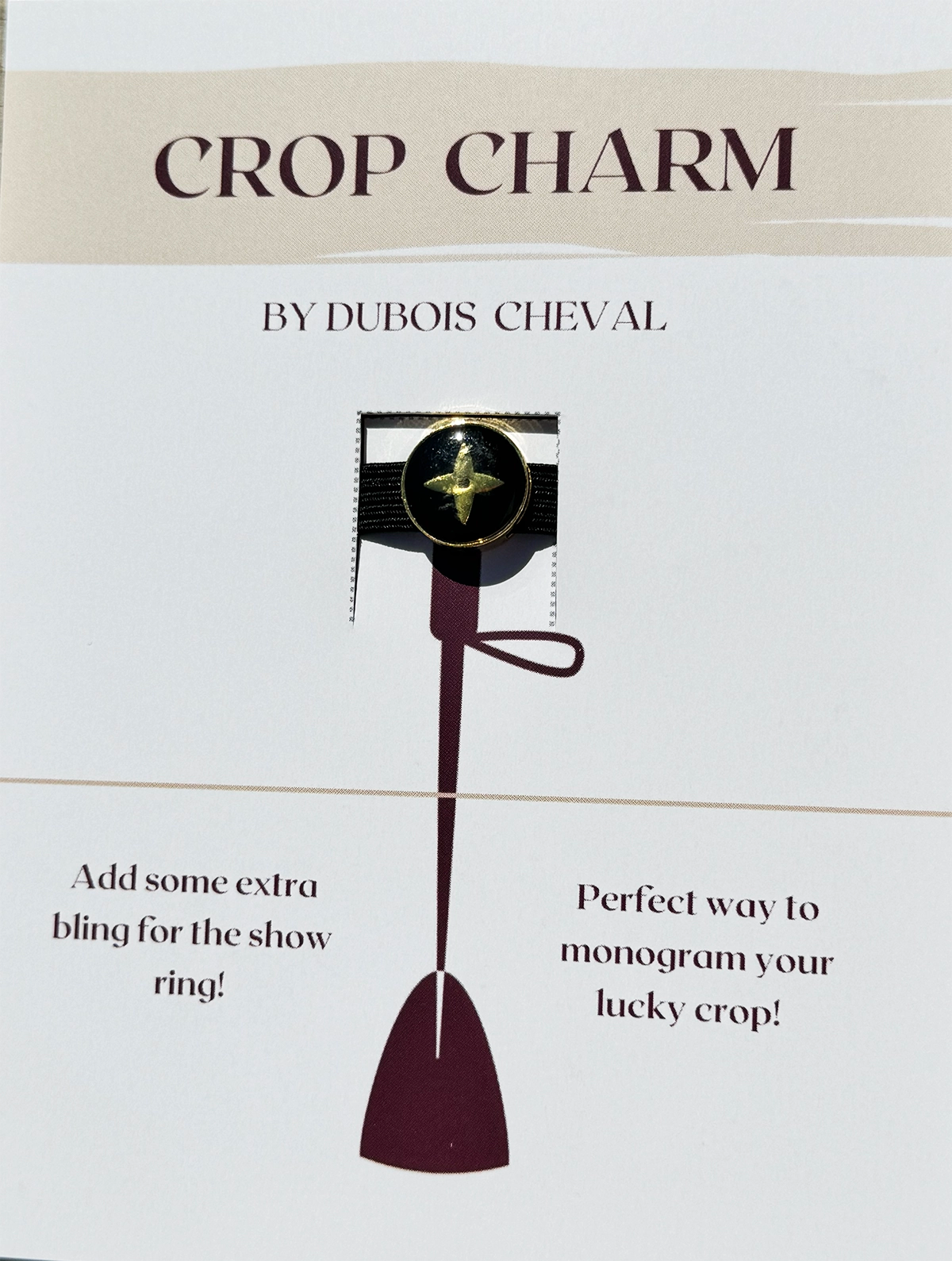 Gold Star Crop Charm