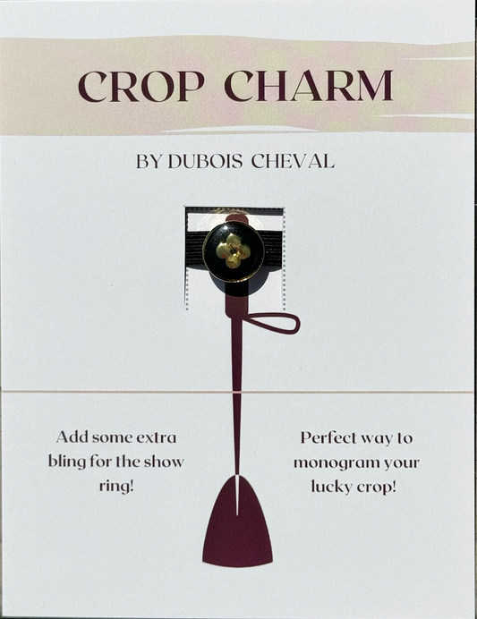 Gold Clover Crop Charm