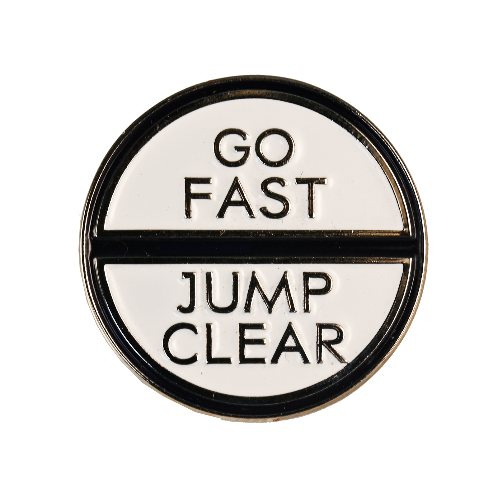 Go Fast & Jump Clear Number Pin Charms