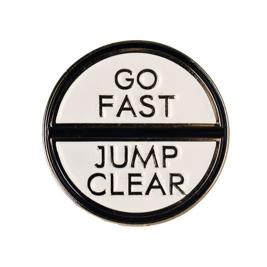 Go Fast & Jump Clear Number Pin Charms