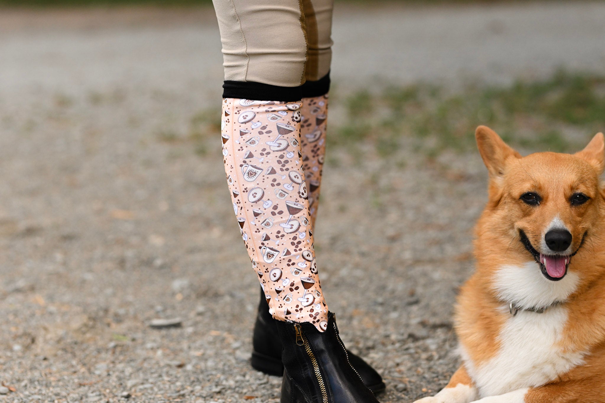 Dreamers & Schemers ESPRESSO YOURSELF Pair & A Spare Boot Socks