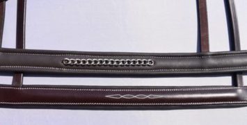 Red Barn Chain Noseband Brown