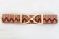 Load image into Gallery viewer, Ellany Elastic Belts 2024 Collection Gold Stirrup 1.5"
