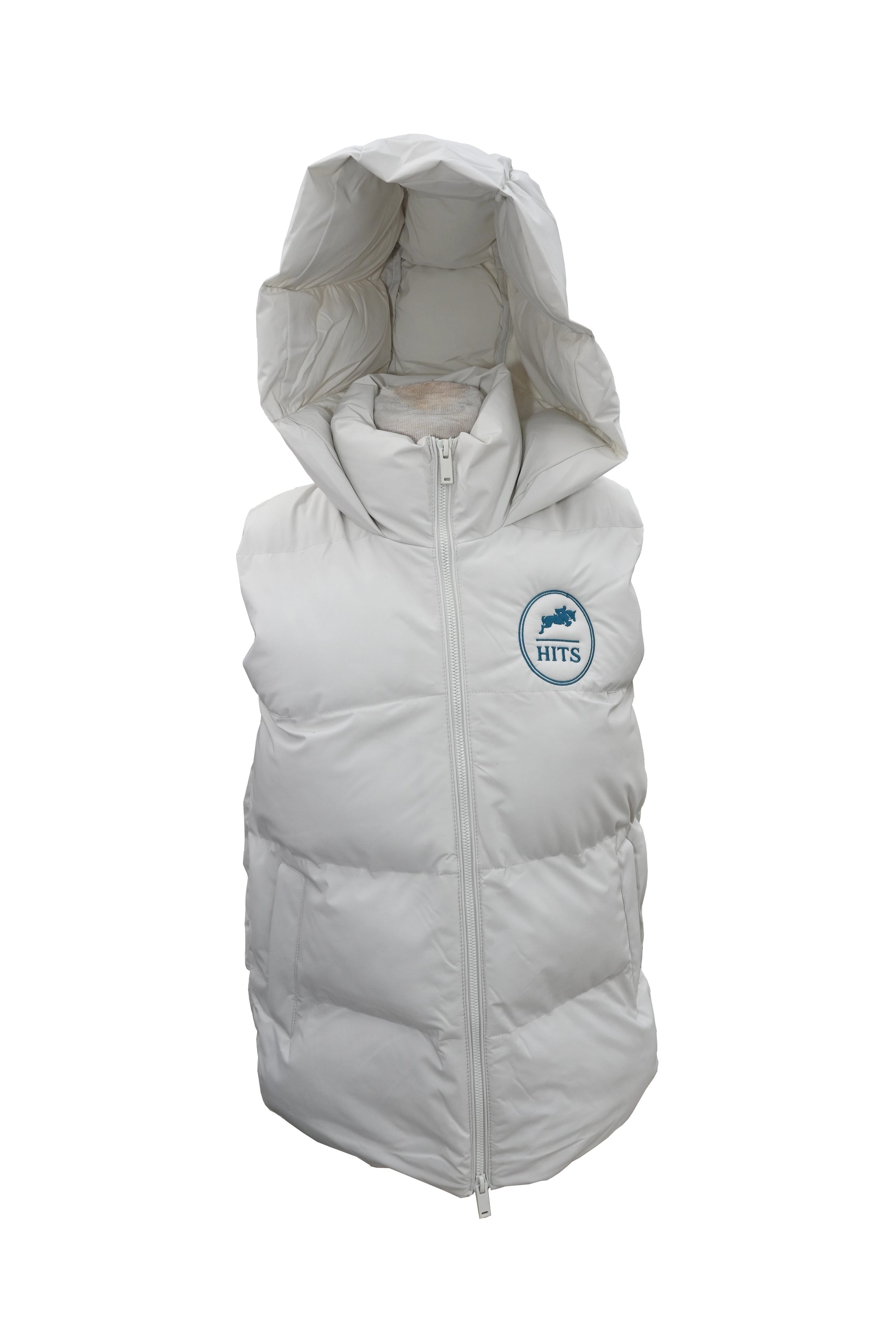 HITS Women's Puffer Vest Birch (Off White)-Front