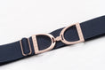 Load image into Gallery viewer, Stirrup Buckle 1.5 NAVY Rose Gold
