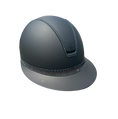 Load image into Gallery viewer, Miss Shadowmatt 2.0 Black Tiara and Trim with Black Crystals Black Mat Blazon-Custom Helmet
