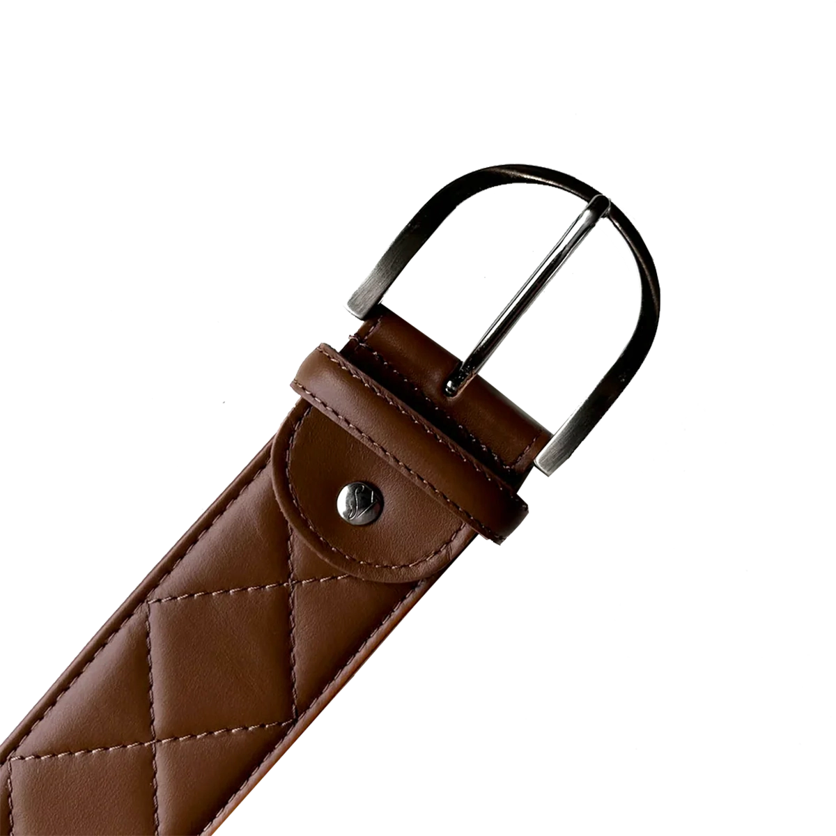 The Tailored Sportsman Quilted C Leather Belt Fall 2024