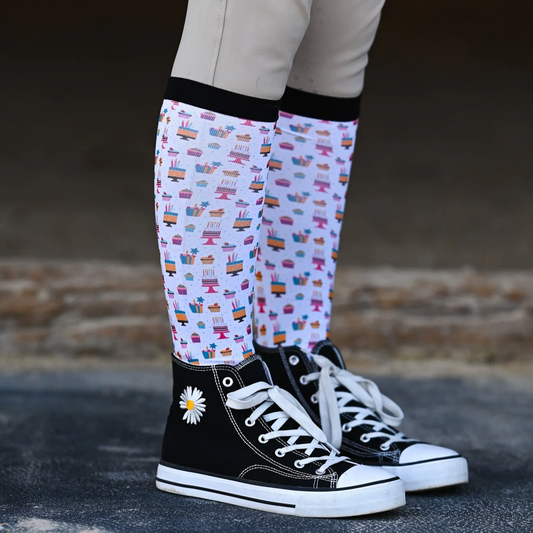 Dreamers & Schemers HOLIDAY BIRTHDAY Pair & A Spare Boot Socks
