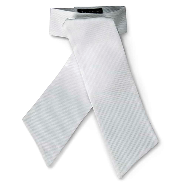 RJ Classics Camden Pre-Tied Stock Tie White Pique