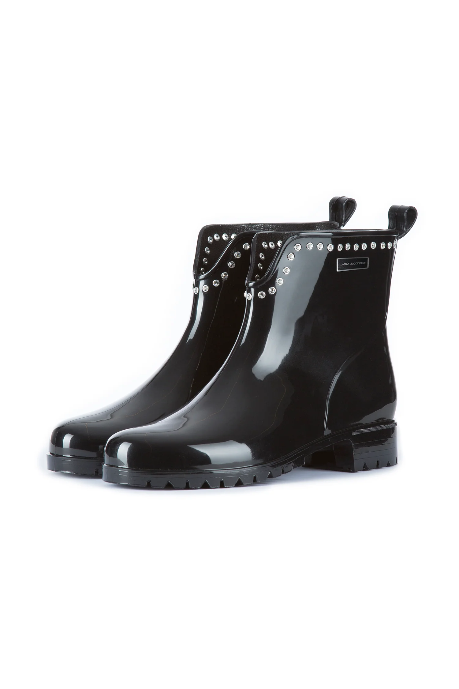 Animo Zircone 24T Ankle Rain Boots with Rhinestones