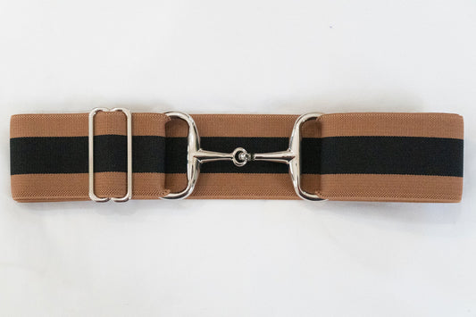 Ellany Elastic Belts 2024 Collection 2" Silver Snaffle  Costello