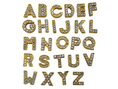 Load image into Gallery viewer, Pave Crystal Gold Letter Crop Charm
