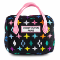 Load image into Gallery viewer, Haute Diggity Dog Chewy Vuiton Black Monogram Handbag
