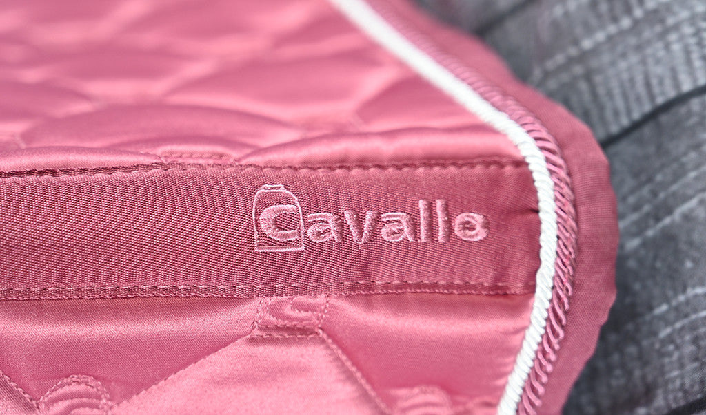 Cavallo Hanaya Saddle Pad Raspberry Logo