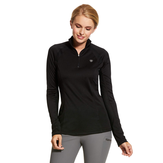 ARIAT Women's Sunstopper 2.0 1/4 Zip LS Baselayer