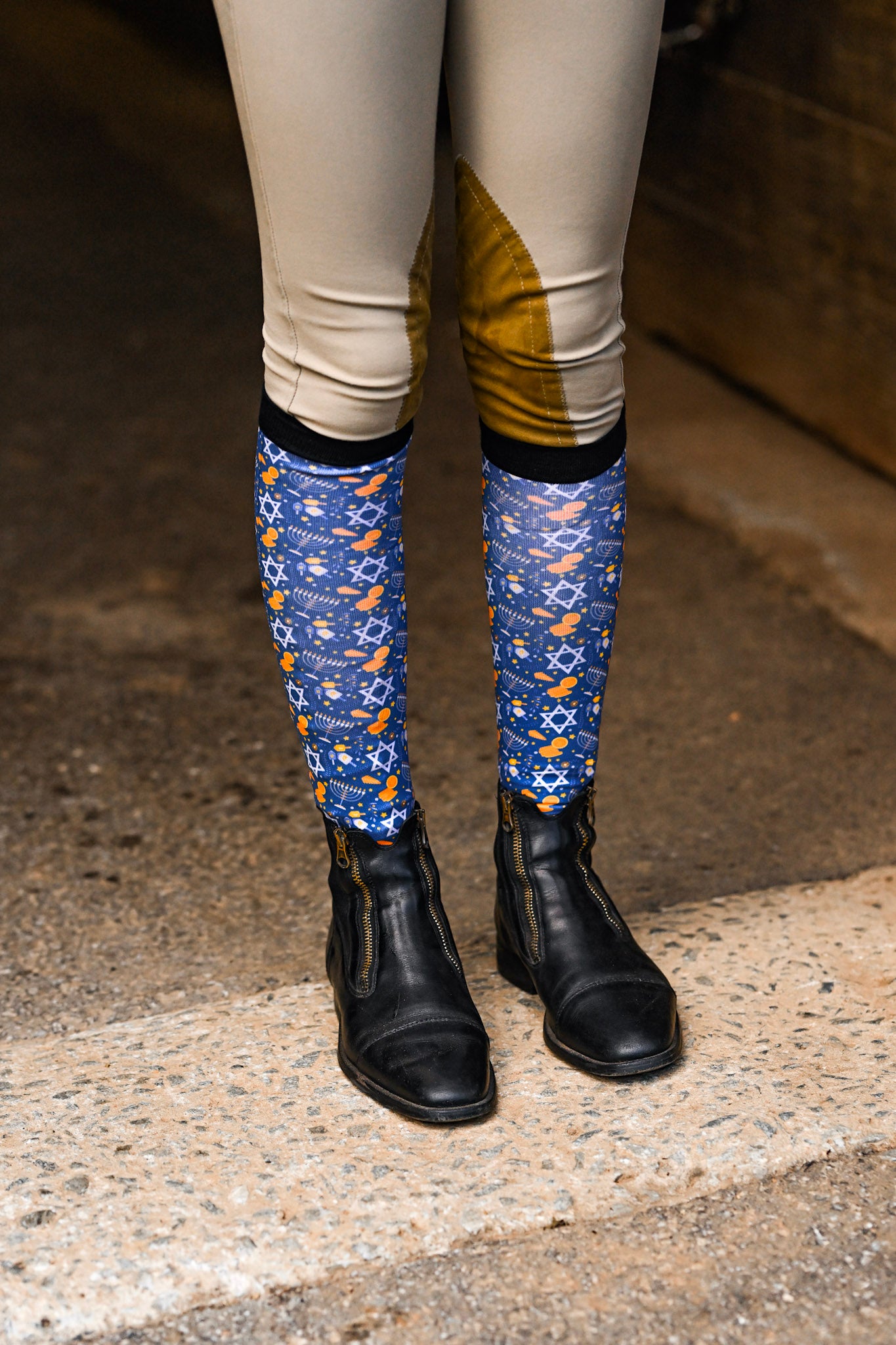 Dreamers & Schemers KEEP CALM & DREIDEL ON Pair & A Spare Boot Socks