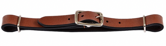 Straight Leather Curb Strap