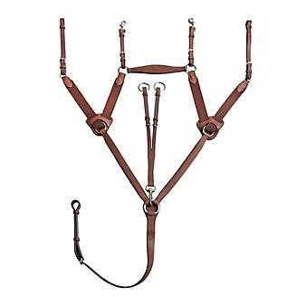 Arc de Triomphe 5 Point Breastplate w/Running Attachment Brown Full