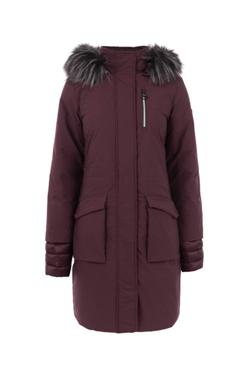 Cavallo Womens Eika Winter Parka Red Wine 1