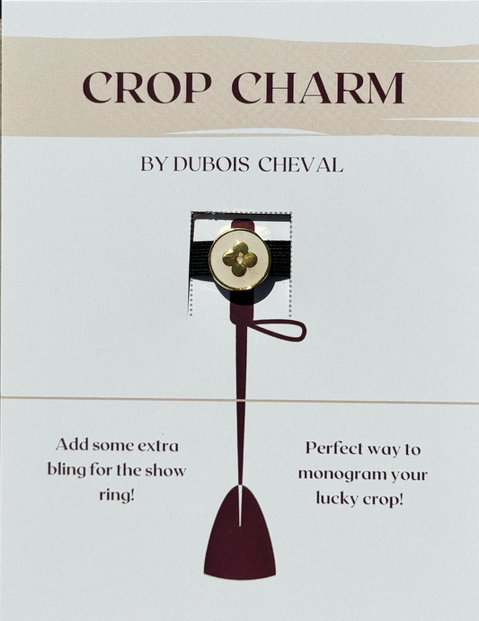 Gold Clover Crop Charm