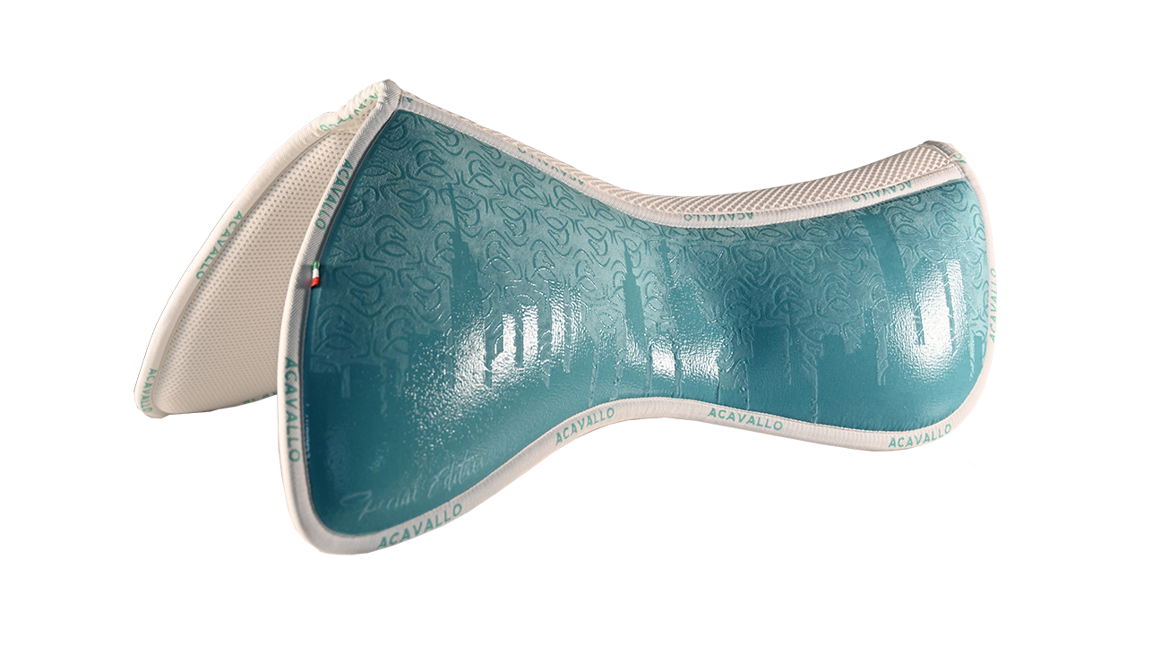 Acavallo   Bright Lights Collection Spine Free C.C. & Memory Foam 1/2 Pad, Jumper Bamboo Sky Blue