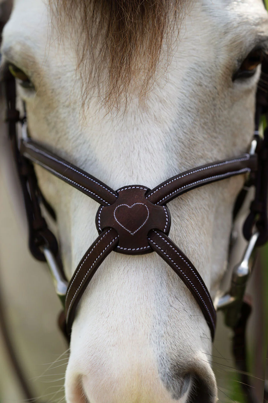 Belle & Bow Figure 8 Sweetheart Noseband