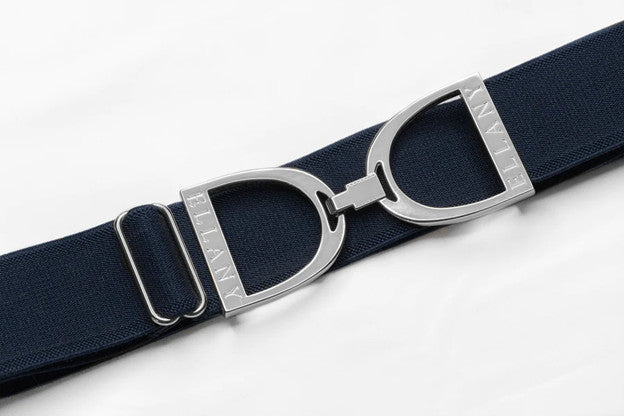 Stirrup Buckle 1.5 NAVY Silver