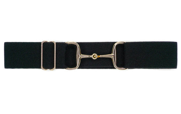 Snaffle Bit Buckle 1.5 BLACK Gold