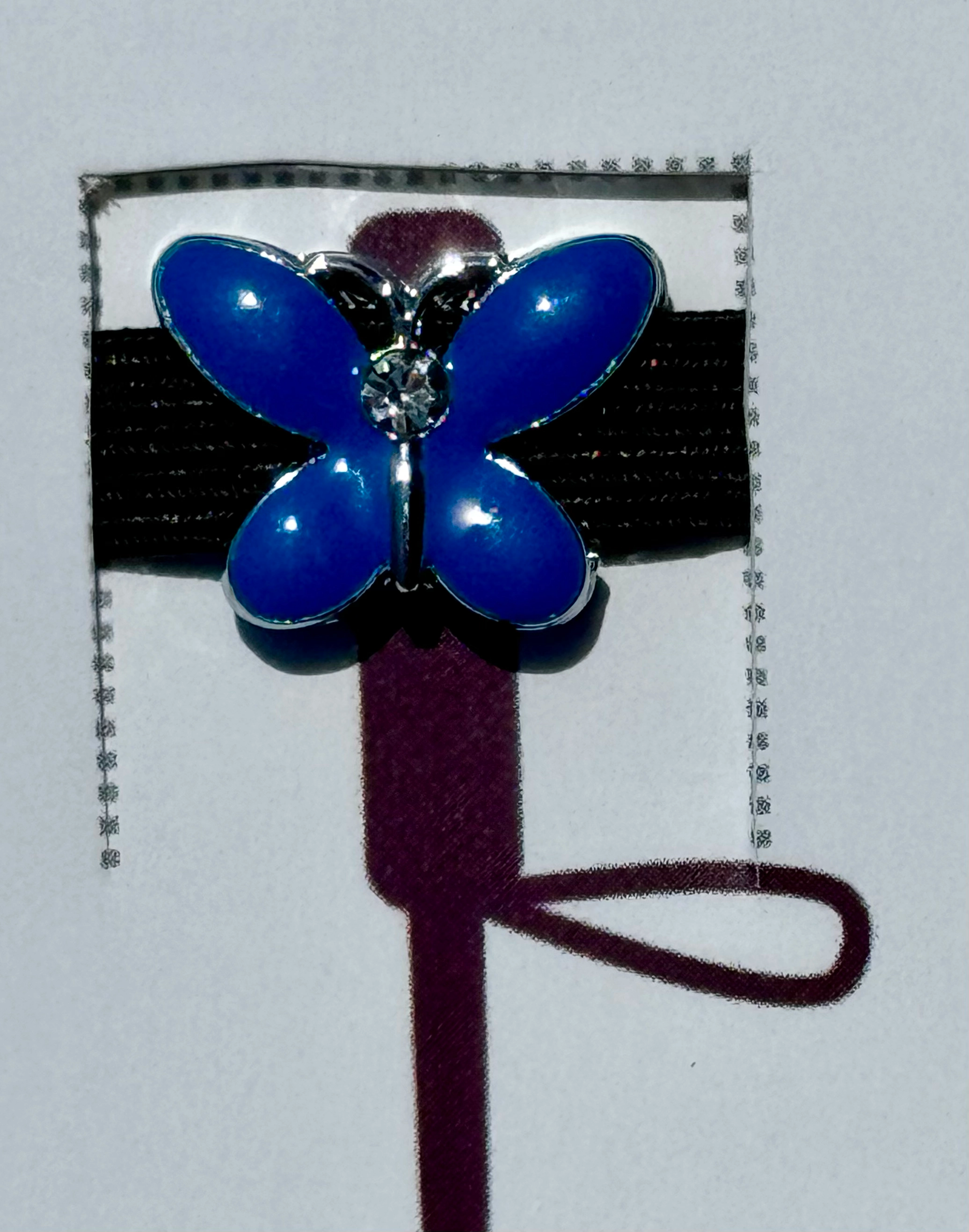 Blue Butterfly Crop Charm